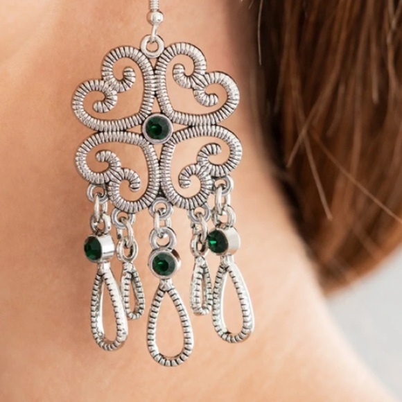 COPY - Majestic Makeover - Green earrings. NWT - Picture 3 of 3